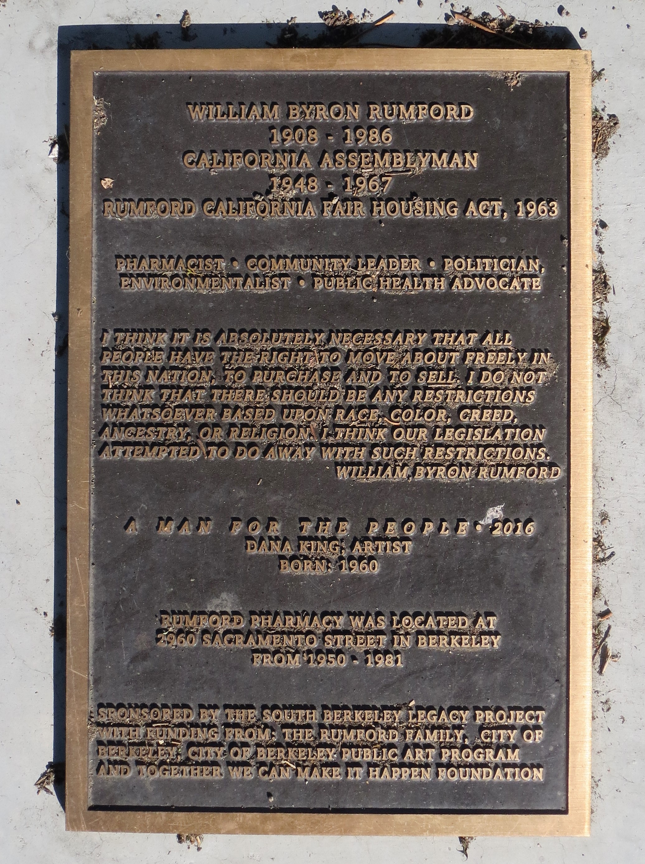 Berkeley Historical Plaque Project – Rumford’s Pharmacy